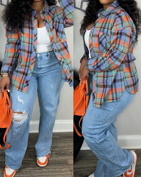 Plaid Shirt Jacket