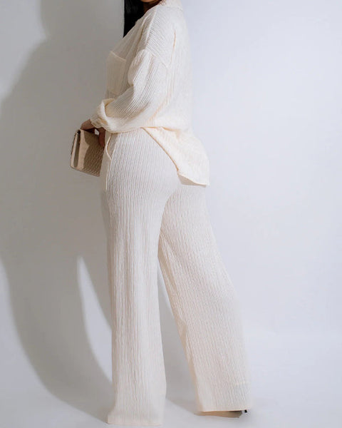 Solid Shirt & Pants Set