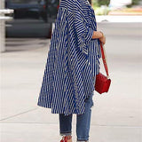 Stripe High-Low Shirt (800187383925)