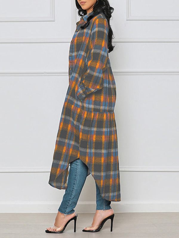 Mangocouture Plaid Shirt Jacket
