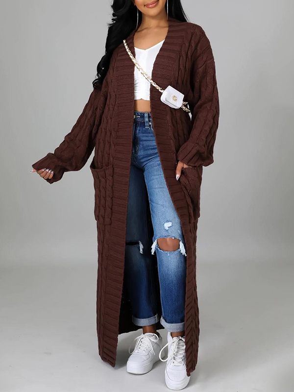 Mangocouture mangocouture Open-Front Cardigan with Pockets