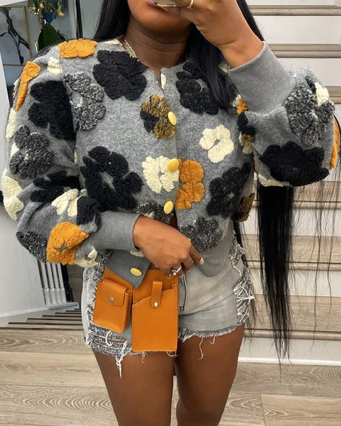 Floral Bomber Jacket