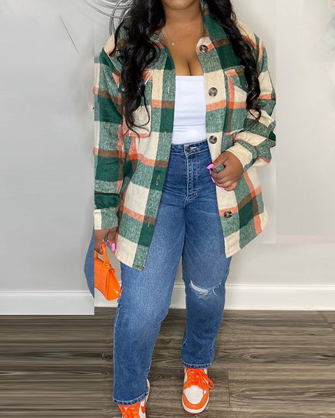 Plaid Shirt Jacket