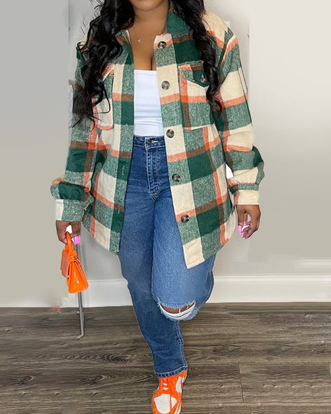Plaid Shirt Jacket